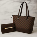 Chic Girl's Printed Tote Bag - 2 Pcs Style Set