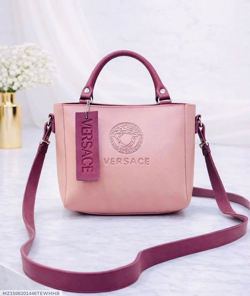 PU Leather Girl's Crossbody Bag – Pink