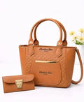 Women's Leather Plain Shoulder Bag – Mustard