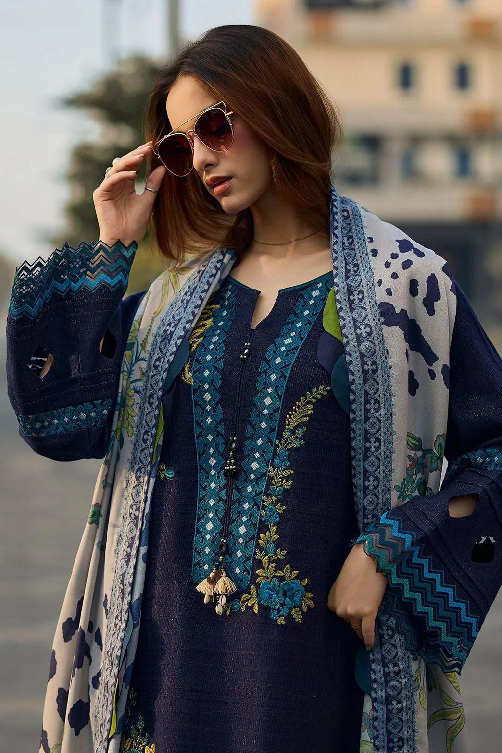 Premium Heavy Embroidered Lawn Suit