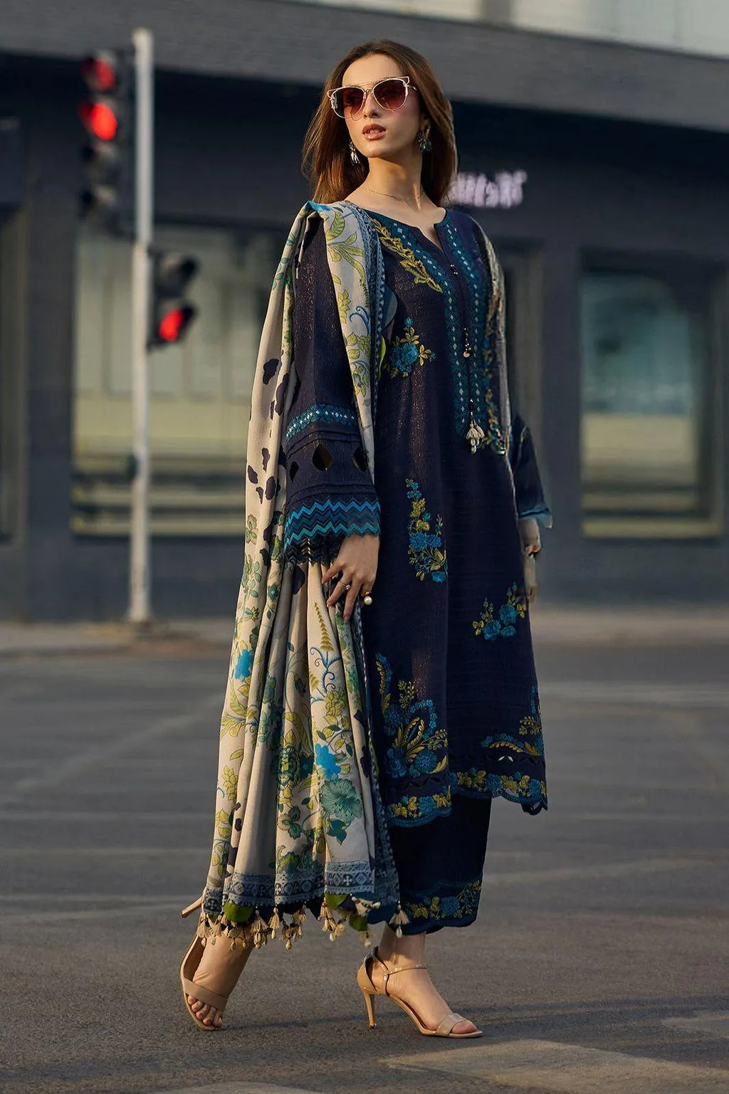 Premium Heavy Embroidered Lawn Suit