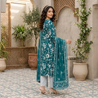 Premium 3 Pcs Unstitched Digital Printed Lawn Suit
