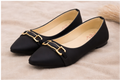 Women’s Synthetic Leather Fancy Pumps – Black