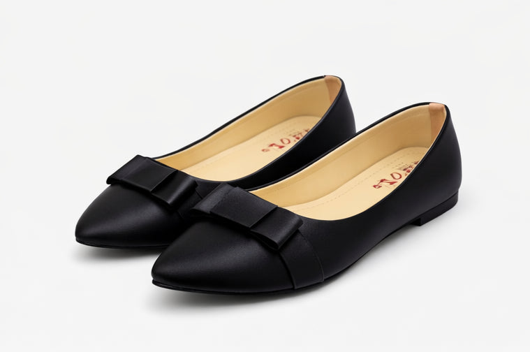 Women’s Synthetic Leather Formal Pumps – Black
