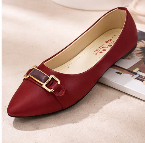 Women’s Synthetic Leather Fancy Pumps – Maroon
