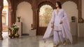 Premium Lavender Embroidered Kurta Set with Dupatta – 3 Pcs